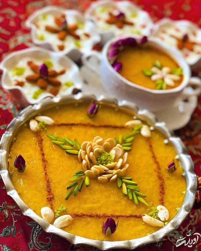 تزیین شله زرد شله زرد